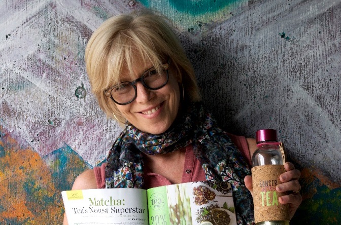 Maria Uspenski, founder of The Tea Spot holding brand's products. Packed with Purpose Impact Partners.