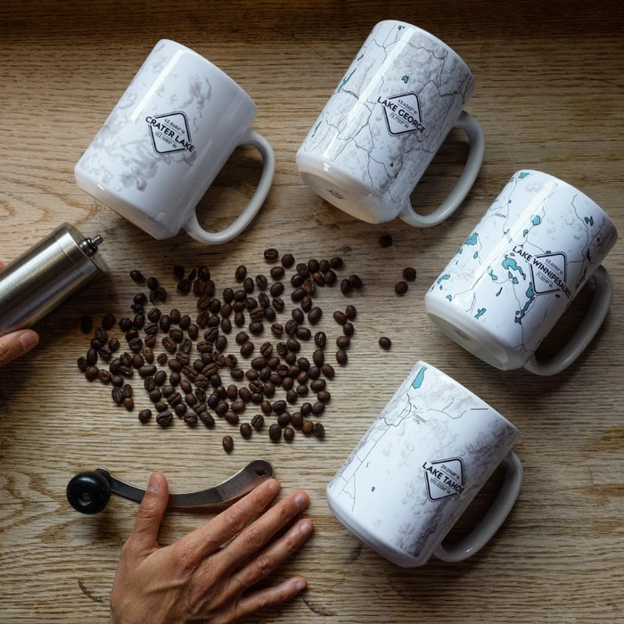 Lake mug from Well Told Design. Packed with Purpose, Impact Partners.