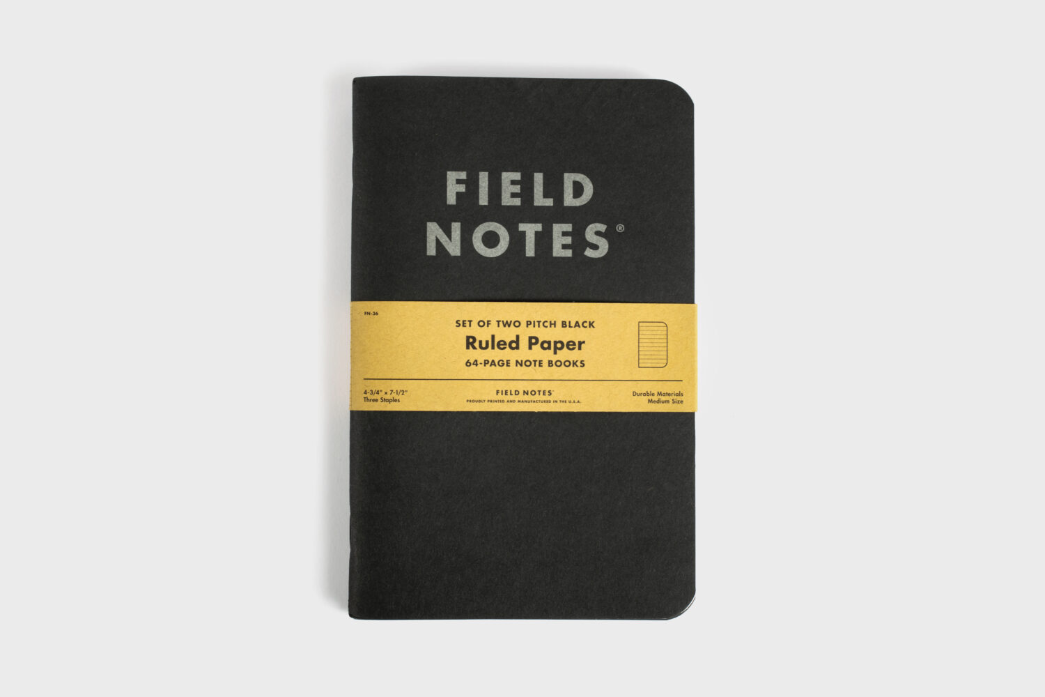 Black notebook from Field Notes. A Packed with Purpose Impact Partners.