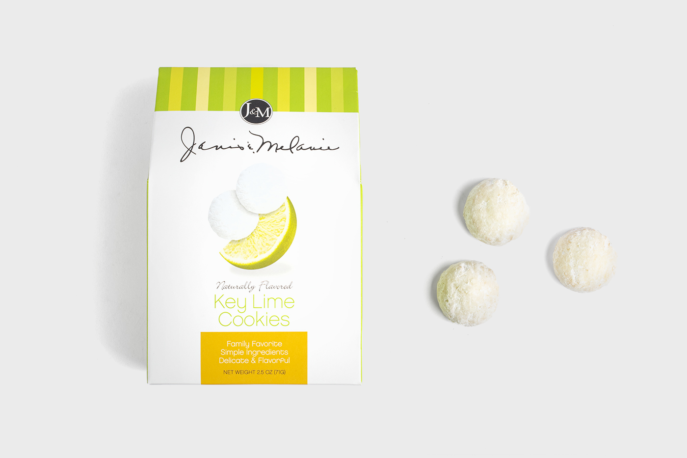 Key Lime Tea Cookies from J&M Foods. A Packed with Purpose Impact Partners.