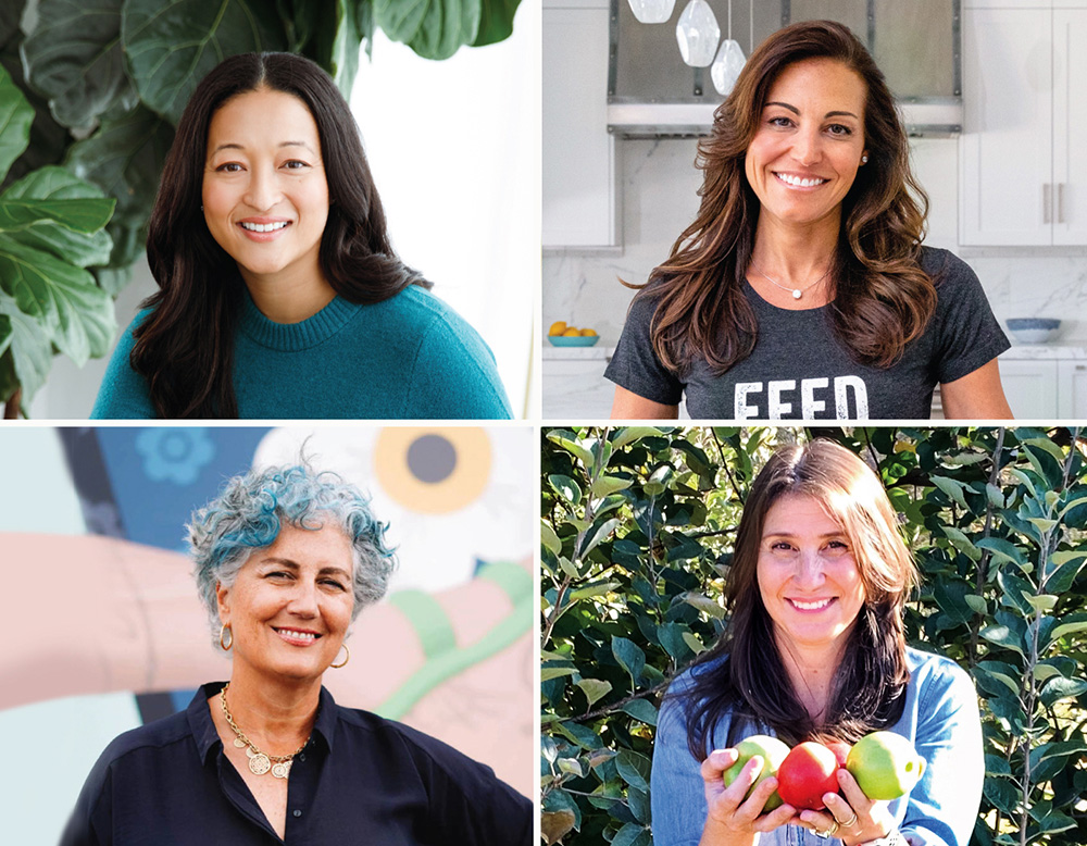 images of four female business founders organized in square boxes