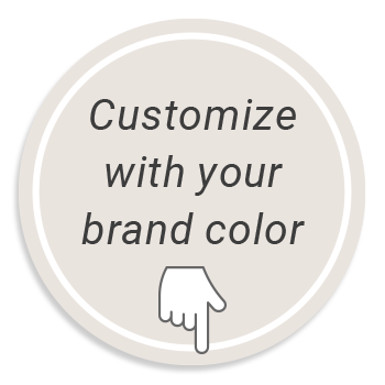 Customize with your brand color
