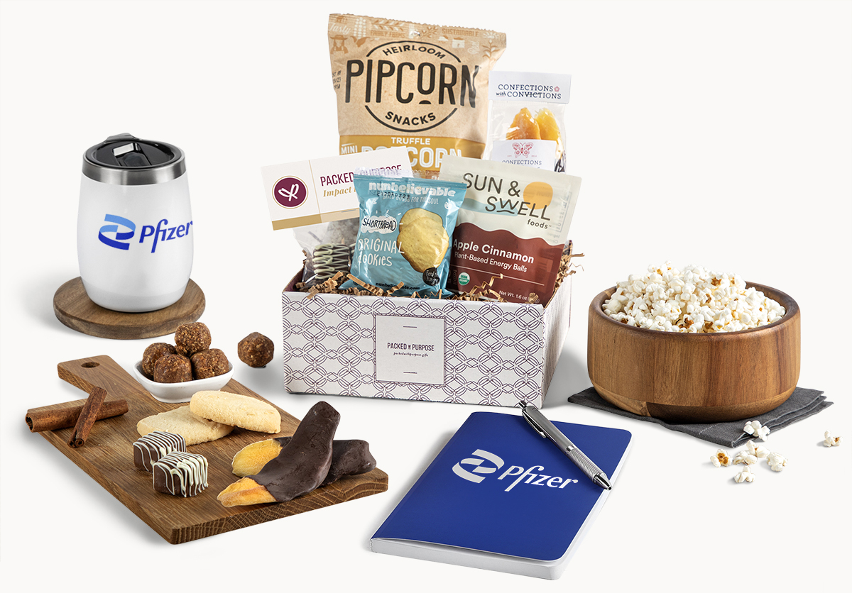 Snacks for Two with Branded Durables gift