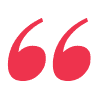 red quotation marks