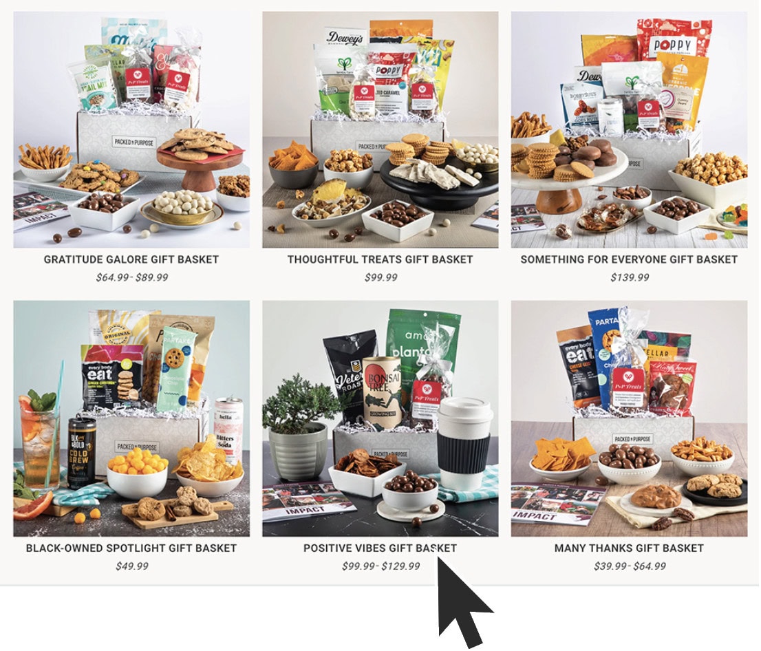 Browsing PwP Gift Catalog