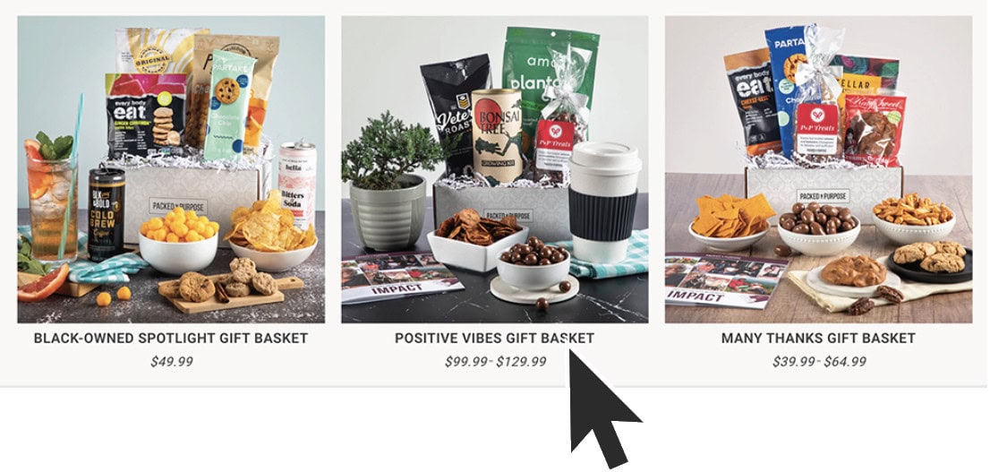 Browsing PwP Gift Catalog