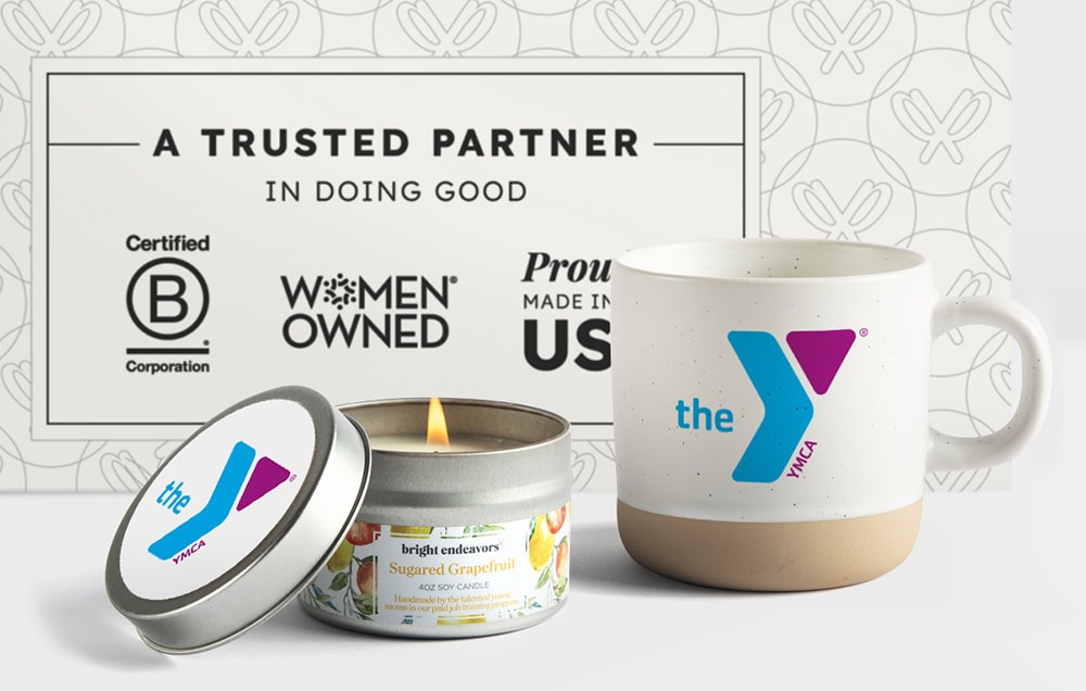 Branded Mug and Candle example